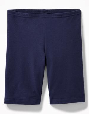 Long Biker Shorts For Girls blue