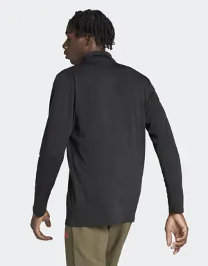Adidas Train Essentials Seasonal Training 1/4-Zip Long Sleeve Tee. 3 Adidas Train Essentials Seasonal Training 1/4-Zip Long Sleeve Tee. 3