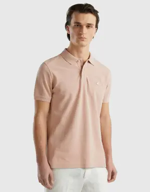 pink regular fit polo