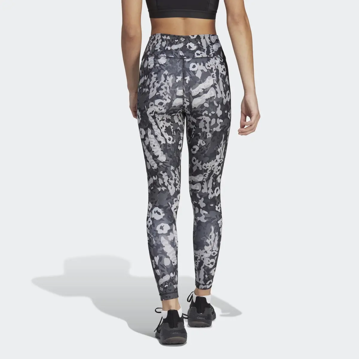 Adidas Train Essentials Printed High-Waisted 7/8 Leggings. 2