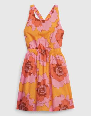 Gap Kids Criss-Cross Cutout Dress multi