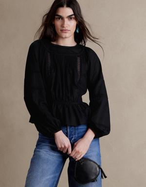 Nellie Cotton Blouse black