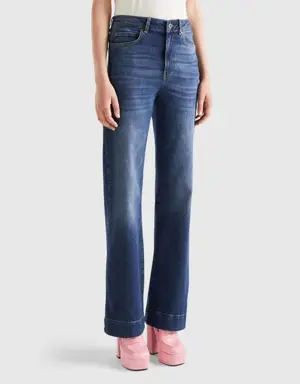 stretch flared jeans