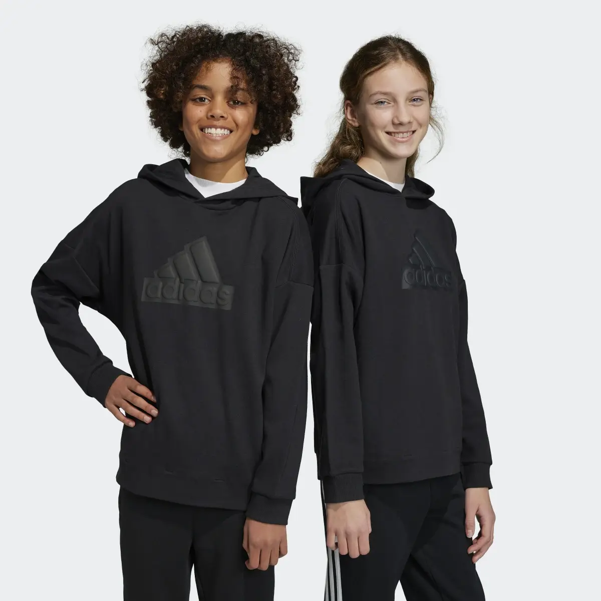 Adidas Future Icons Logo Hooded Sweatshirt. 1