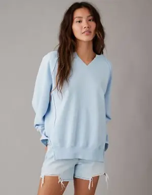 Big Hug Oversized Notch Neck Sweatshirt