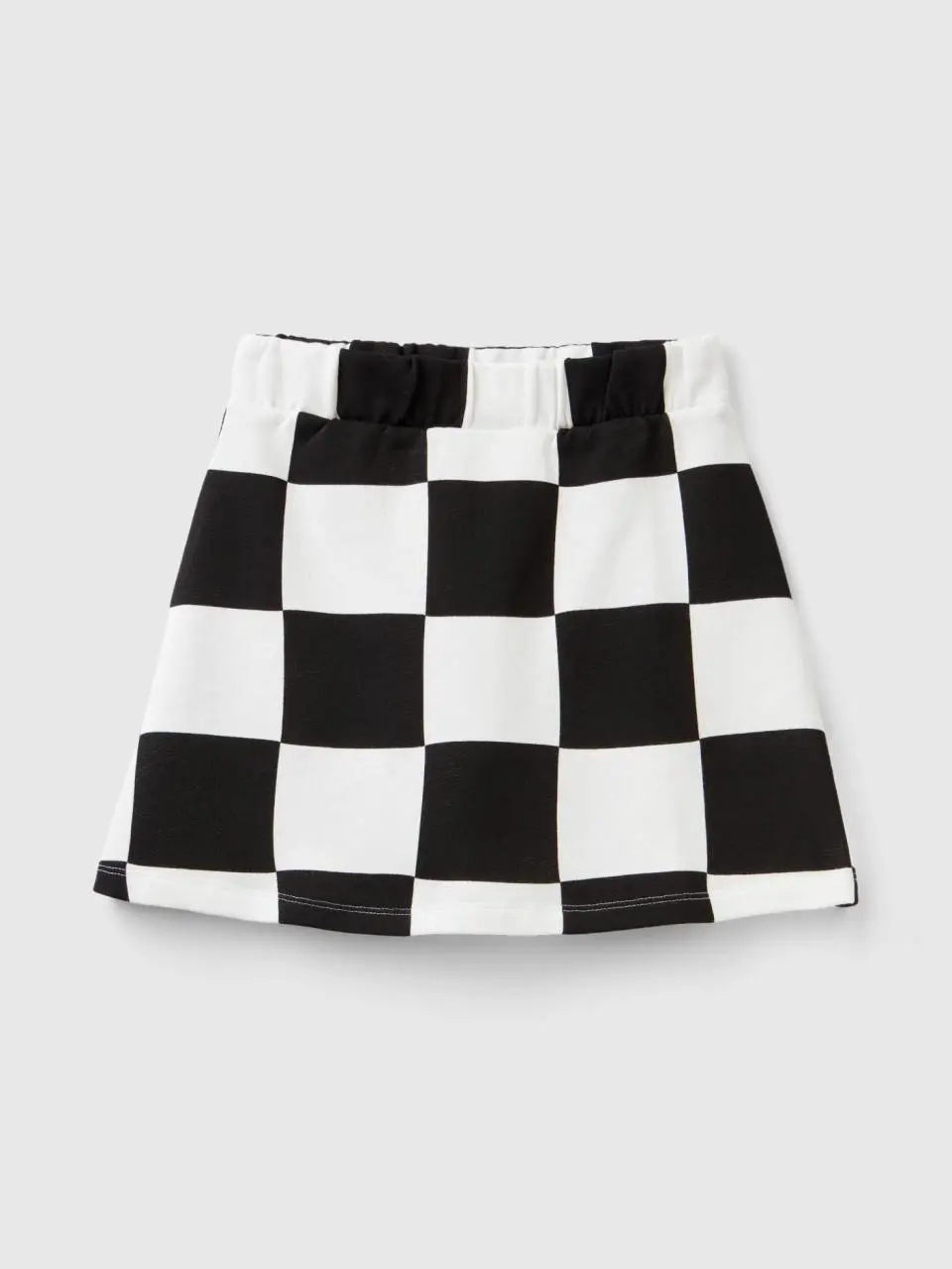 Benetton checkered mini skirt. 1