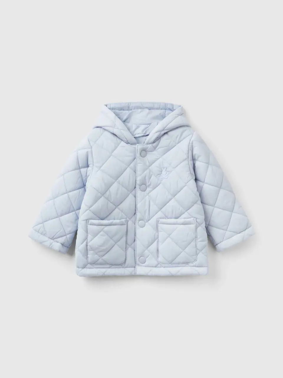 Benetton quilted jacket with hood. 1