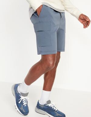 Dynamic Fleece Hybrid Cargo Shorts for Men -- 9-inch inseam blue