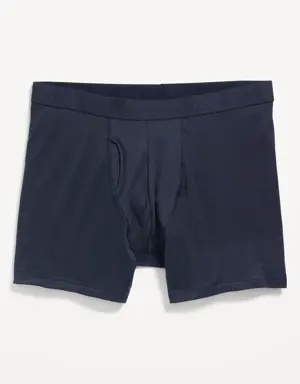 Go-Dry Cool Performance Boxer-Brief Underwear -- 5-inch inseam blue