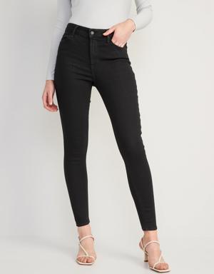High-Waisted Wow Super-Skinny Jeans black