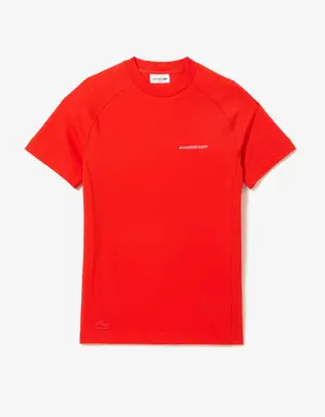 T-shirt da uomo slim fit in piqué di cotone biologico Lacoste