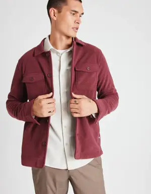 Water Resistant Fleece Shirt Jacket