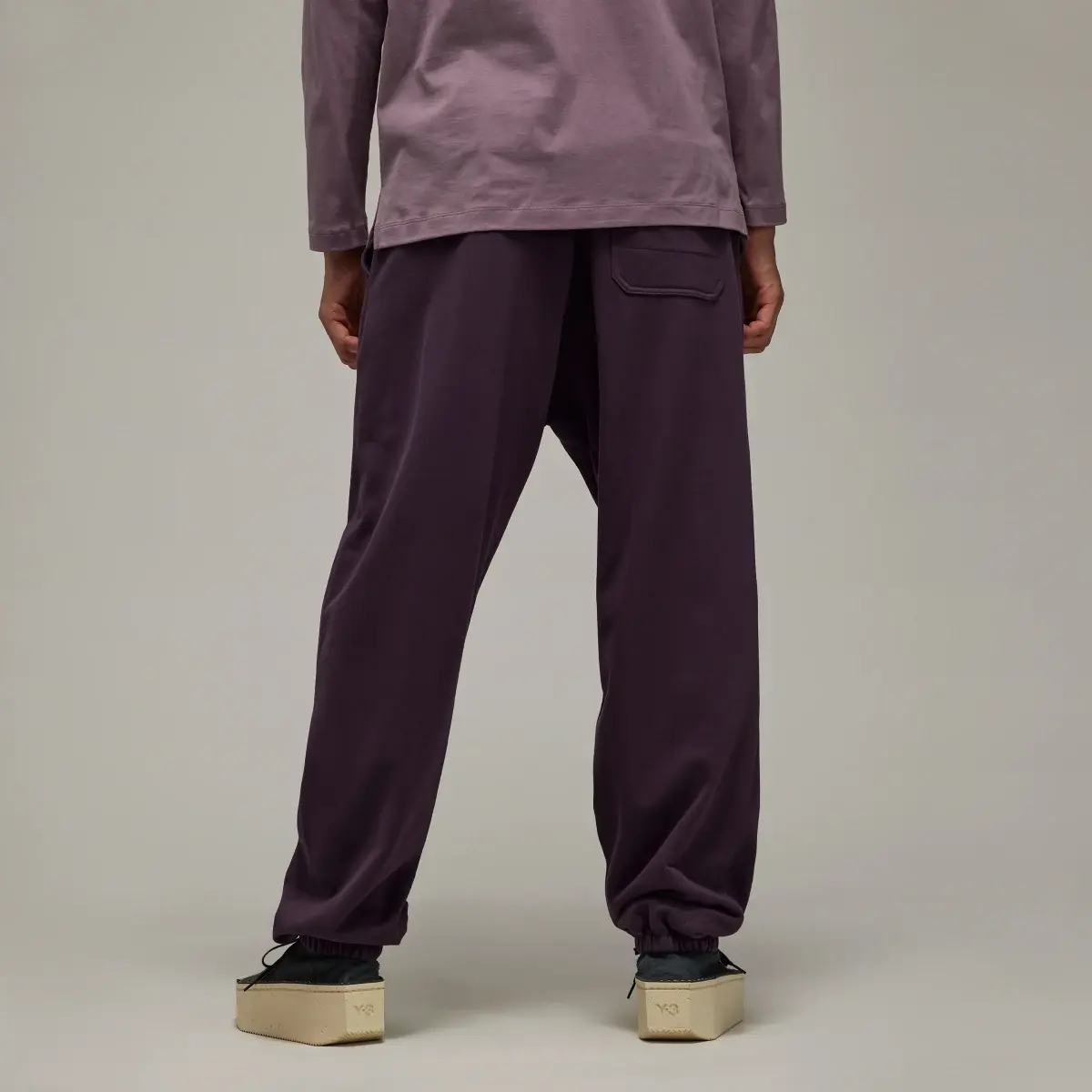 Adidas Y-3 Organic Cotton Terry Cuff Straight Pants. 3