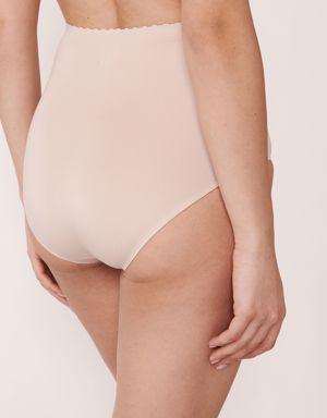 Microfiber Bonded High Waist Bikini Panty