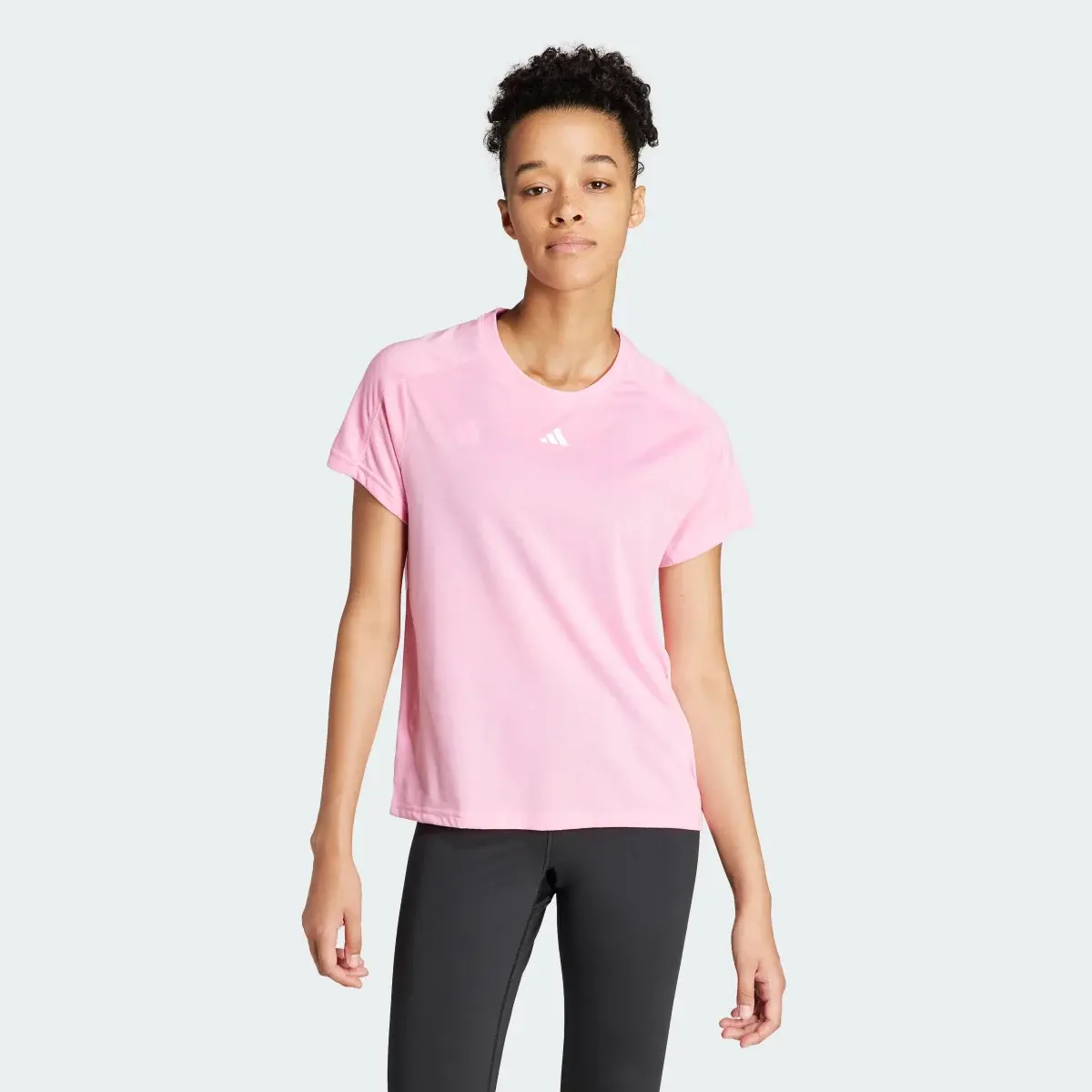 Adidas AEROREADY Train Essentials Minimal Branding Crewneck Tee. 2