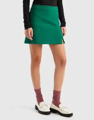 mini skirt with side zipper