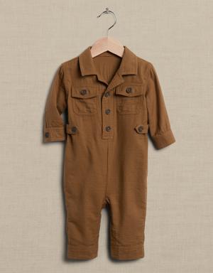 Banana Republic Utility Flightsuit for Baby brown