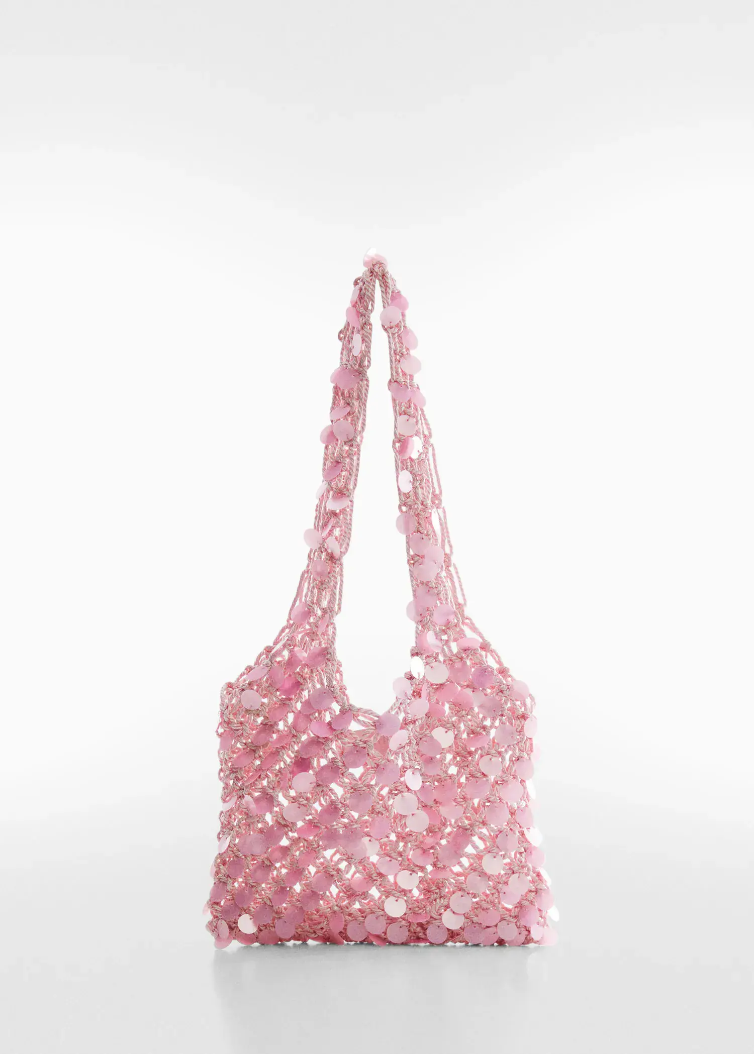 Mango Mesh-Tasche mit Pailletten. 1