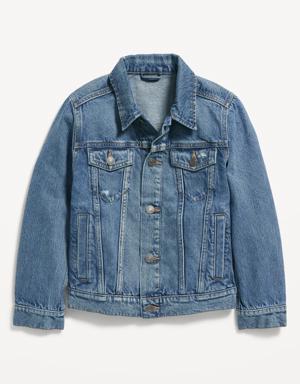 Old Navy Gender-Neutral Cotton Non-Stretch Jean Jacket for Kids blue