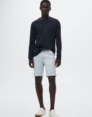 Slim Fit-Jeans-Bermudashorts