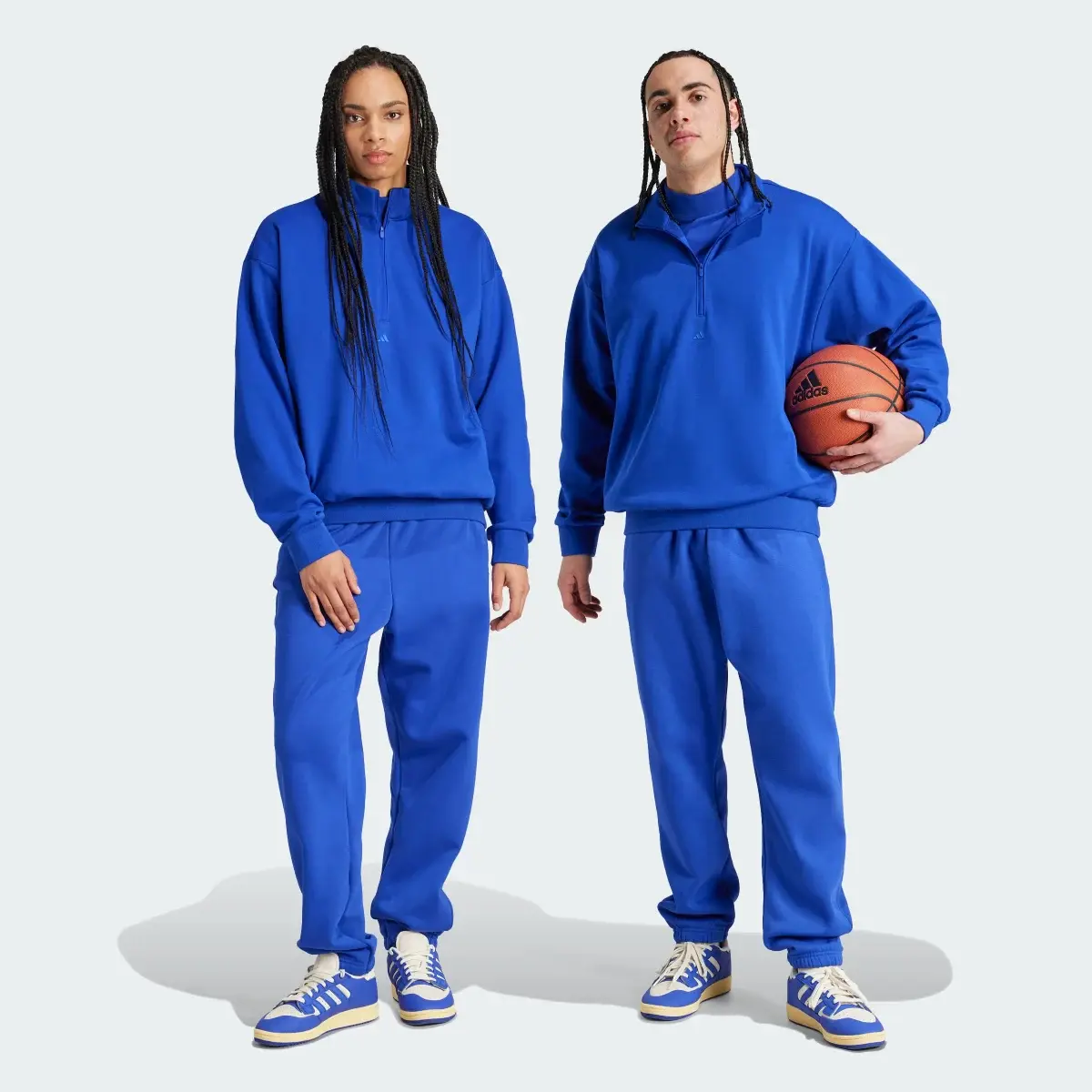 Adidas Basketball Fleece Joggers. 1