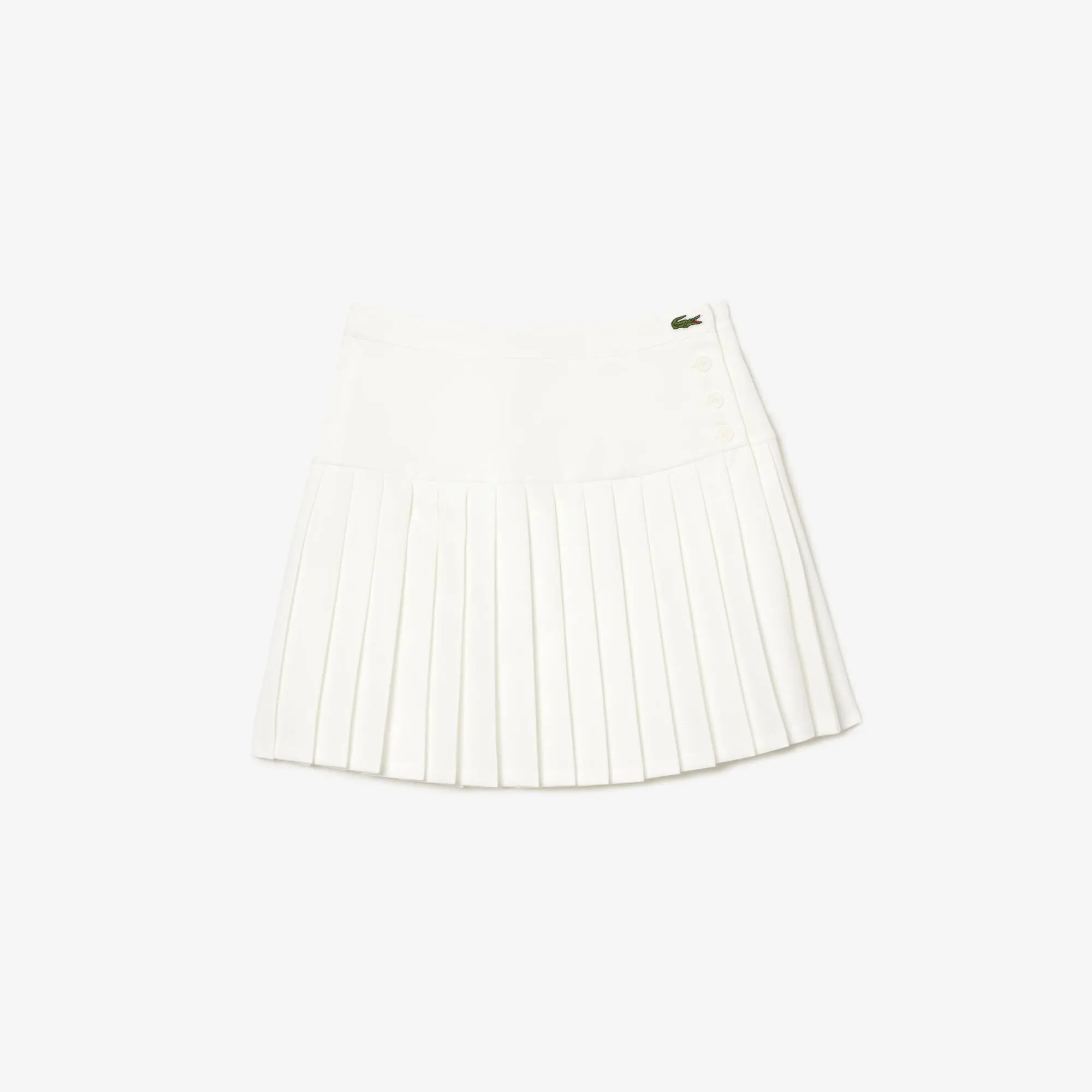 Lacoste Women's Pleated Button Waist Skirt. 2