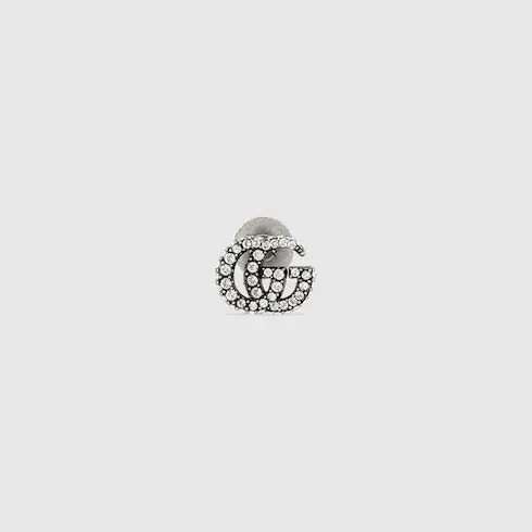 Gucci Crystal Double G brooch. 1