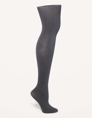 Old Navy Solid Control-Top Tights for Women black