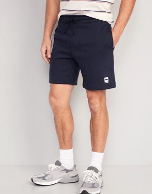 Fleece Logo Shorts for Men -- 7-inch inseam blue