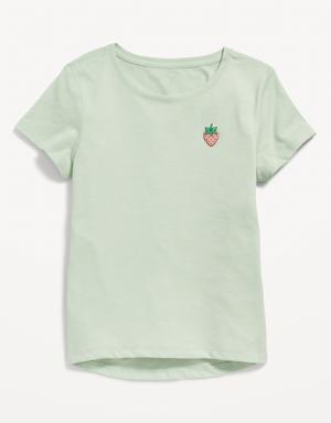 Old Navy Softest Scoop-Neck Graphic T-Shirt for Girls green