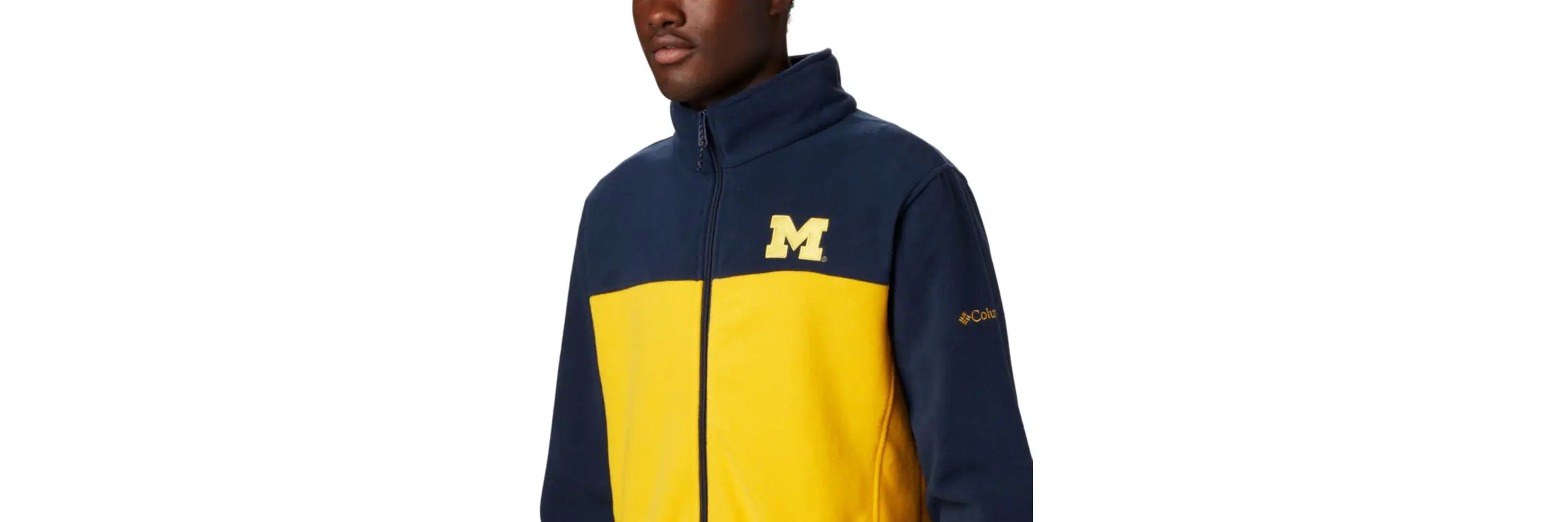 Columbia Men's Collegiate Flanker™ III Fleece Jacket - Tall - Michigan. 2