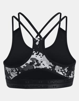 Girls' HeatGear® Armour Printed Sports Bra