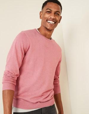 Soft-Washed Crew-Neck Sweater for Men pink