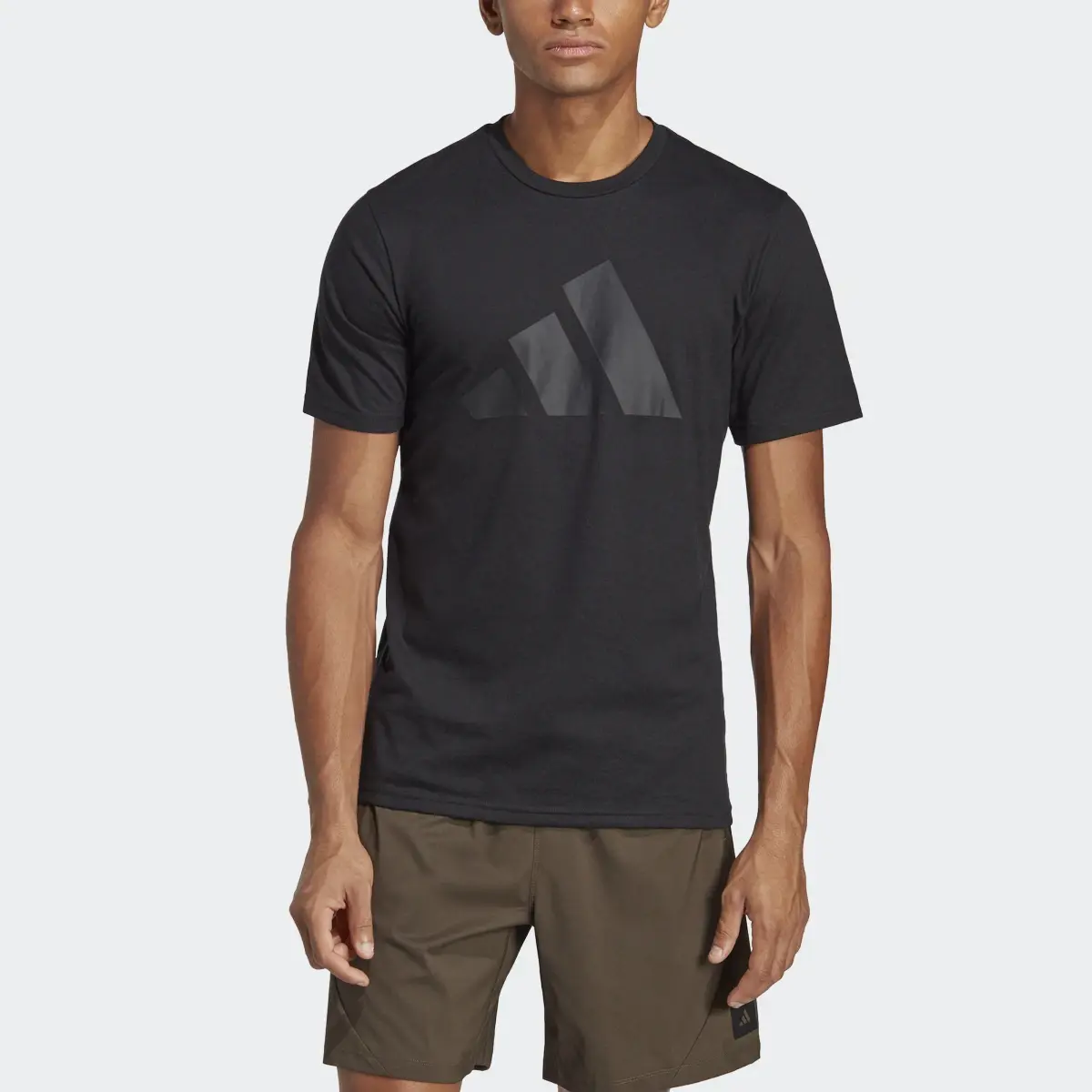 Adidas Train Essentials Feelready Logo Training Tee. 1