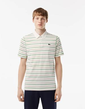 Men’s Golf Recycled Polyester Stripe Polo