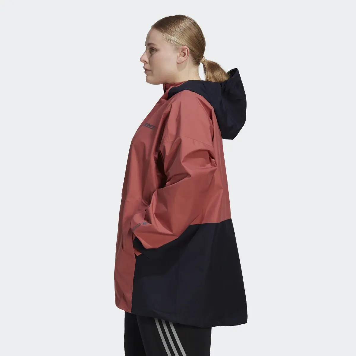 Adidas TERREX GORE-TEX Paclite Rain Jacket (Plus Size). 3