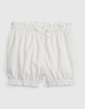 Baby Organic Cotton Mix and Match Pull-On Shorts white