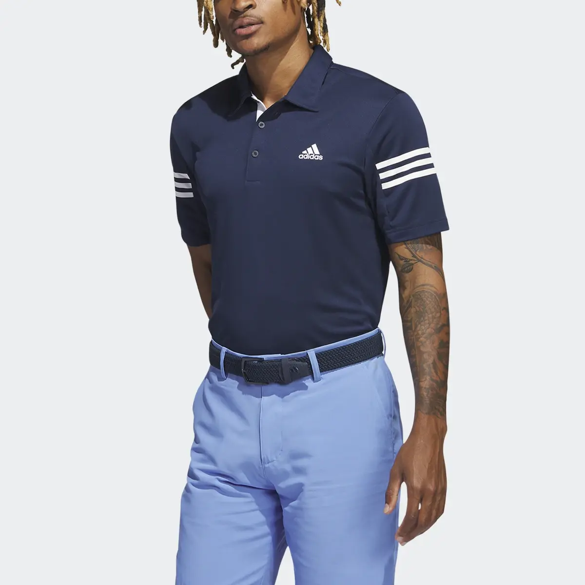 Adidas 3 STRP SLV POLO. 1