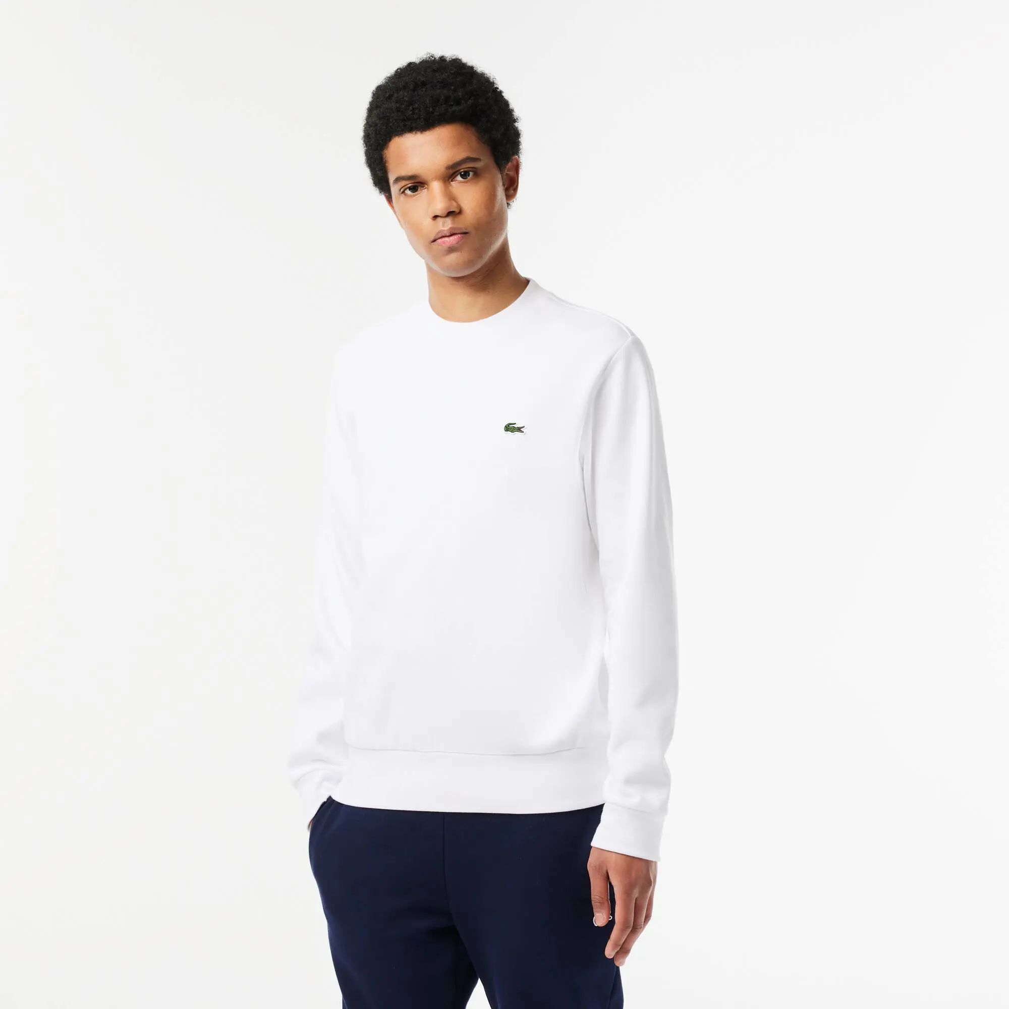 Lacoste Men's Lacoste Organic Brushed Cotton Jogger Sweatshirt. 1