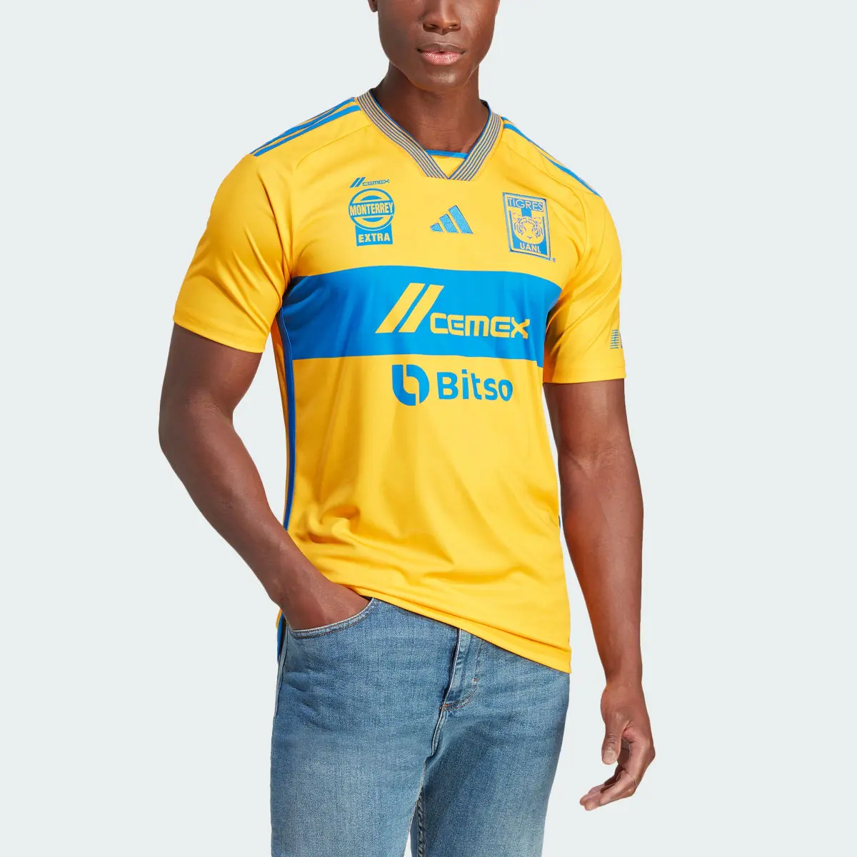 Adidas Jersey Uniforme Titular Tigres UANL 23/24. 1