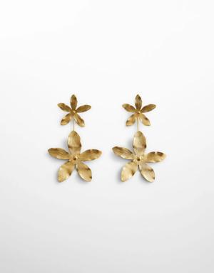 Boucles d'oreilles pendantes fleurs