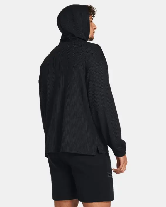 Under Armour Men's UA Rival Waffle Hoodie. 2