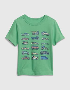 Gap Toddler 100% Organic Cotton Mix and Match Graphic T-Shirt green