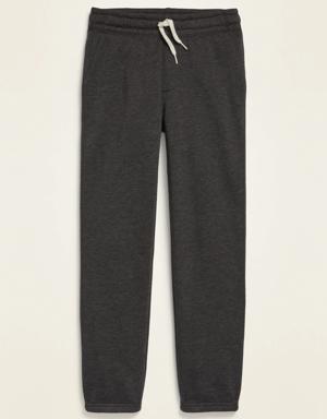 Gender-Neutral Drawstring-Waist Sweatpants For Kids black