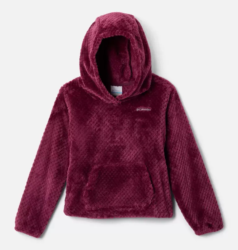 Columbia Girls' Fire Side™ Sherpa Pullover Hoodie. 1