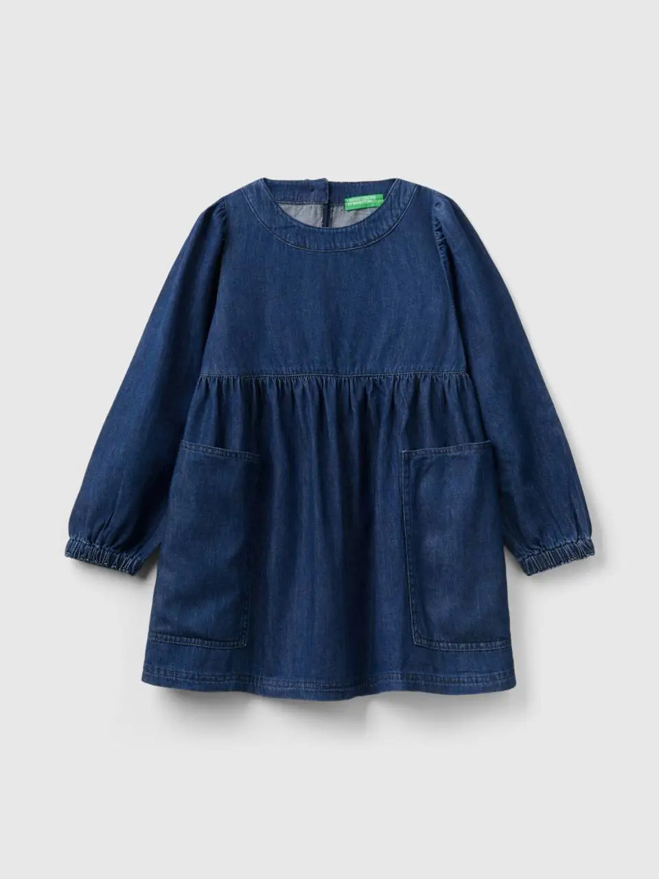 Benetton denim dress with pockets. 1