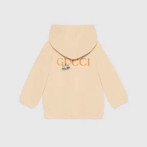 Gucci Baby animal print hooded sweatshirt. 2