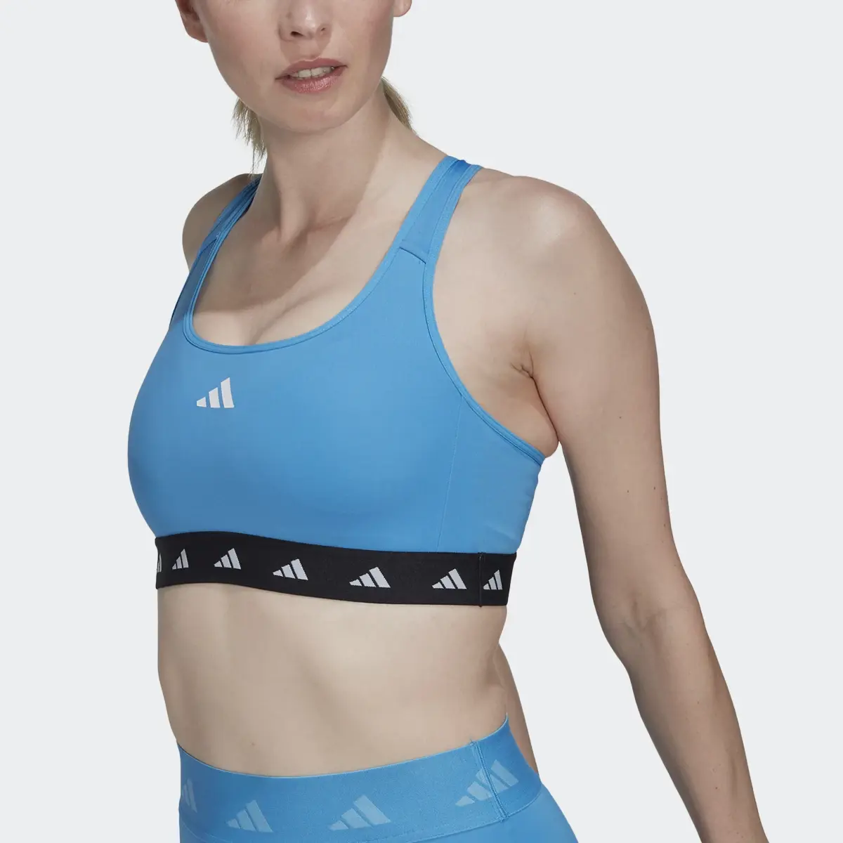 Adidas Brassière de training Powerreact Techfit Maintien moyen. 1