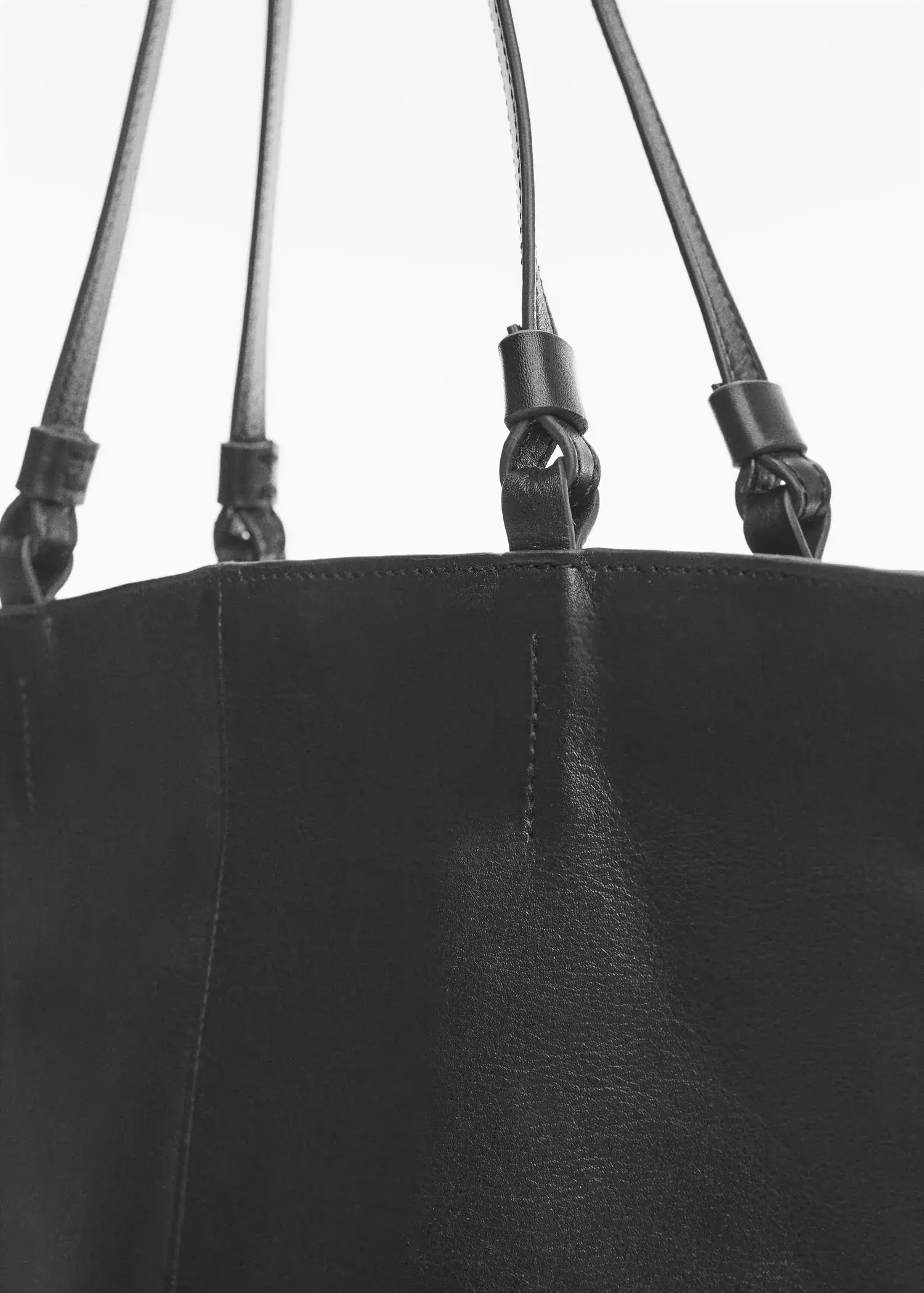 Mango Leather shopper bag. 3