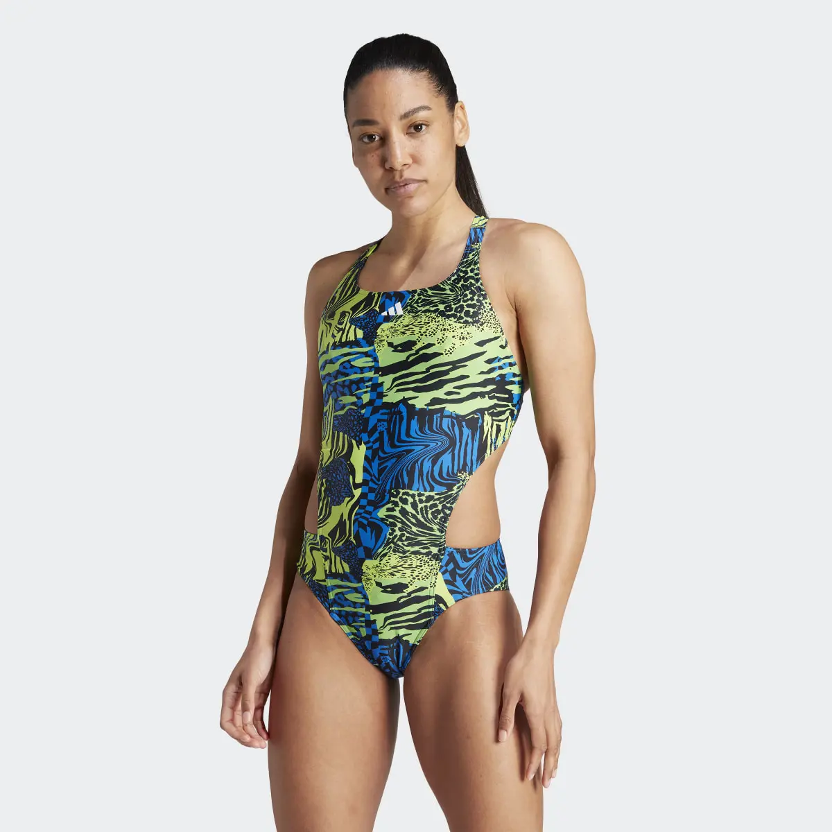Adidas Allover Graphic Swimsuit. 2